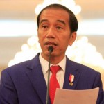 Presiden Jokowi saat memberikan keterangan pers terkait perkembangan situasi di Rakhine State, Myanmar, 3 September 2017. Presiden mengecam segala bentuk kekerasan etnis di Myanmar.  Foto: TEMPO/Subekti.