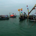 Rangkaian kegiatan sedekah laut seperti pawai ancak dan larungan yang diadakan di Kota Tegal, Jawa Tengah. (Foto: Liputan6.com/Fajar Eko Nugroho)
