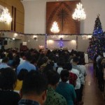 Ilustrasi pelaksanaan ibadah di rumah ibadah Gereja. (Foto: TRIBUNMEDAN/SATIA)