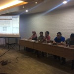 Direktur Riset SETARA Institute tengah memaparkan Pemajuan Toleransi di Daerah: Input untuk Menteri Agama dan Menteri Dalam Negeri dalam acara Konferensi Pers yang diselenggarakan pada hari ini Minggu, (24/11/2019). Turut serta juga perwakilan dari rekan-rekan 10 Kota Indeks Kota Toleran dan Civil Society Organization. Dari kiri ke kanan ada Aktivis Masyarakat Sipil Aceh, Norma Manalu, Ketua FKUB Kota Bogor,  Hasbulloh,  Direktur Riset SETARA Institute, Halili, Wakil Ketua SETARA Institute, Bonar Tigor Naipopos, Ketua FKUB Kota Salatiga, K.H. Noor Rofiq. (Foto: SETARA Institute)